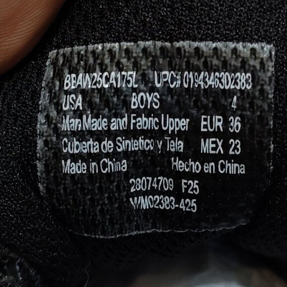 Athletic Works Light-Up Sneaker Boy 4 Bungee Laces Hook Loop Strap On/Off Switch - Picture 10 of 15